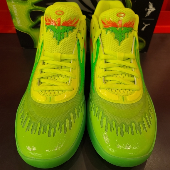 LaMelo Ball Puma “slime” basketball sneakers- - Picture 2 of 9